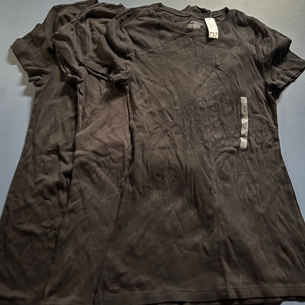 OLD NAVY 2008-2012 Vintage Black T-Shirts Long and Lean Perfect Fit LOT